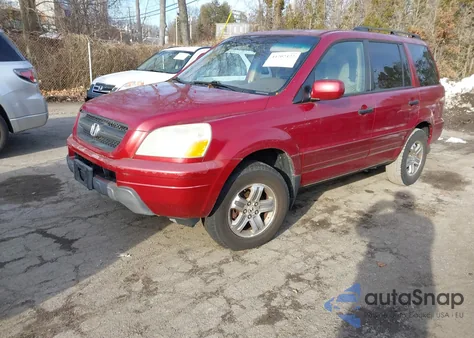 2005 Honda Pilot Ex z USA, uszkodzony, nr VIN 2HKYF18495H551813